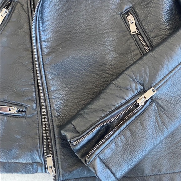 Zara faux leather moto jacket - Picture 3 of 3